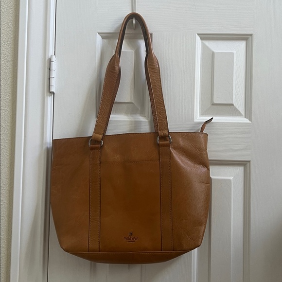 Wild West Los Angeles tan Leather shoulder Bag - Picture 11 of 11